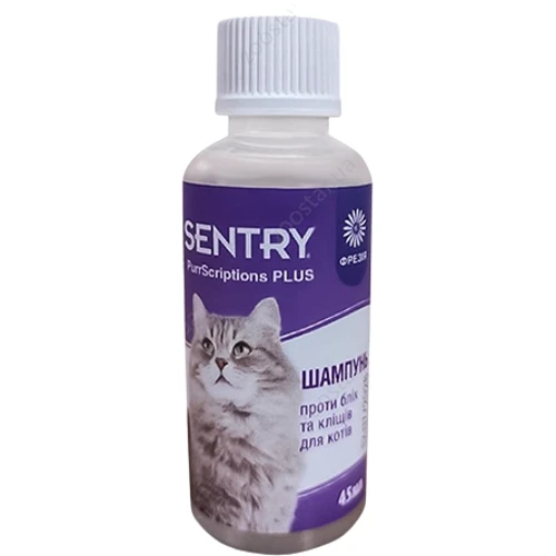 Шампунь Sentry PurrScriptions Plus Spring Freesia Shampoo от блох и клещей для котов 0.045 л (56792)