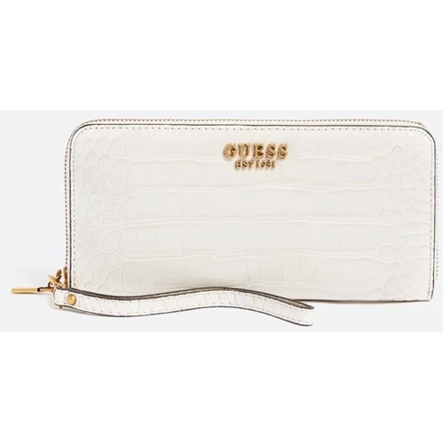 Жіночий гаманець GUESS LAUREL SLG LARGE ZIP AROUND молочний (SWCC8500460-STO)