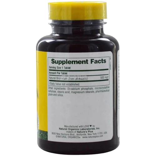 Natures Plus Bromelain 500 mg 60 tabs Бромелайн: Тип Бромелайн