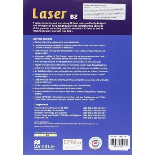 Laser 3rd Edition B2: Student's Book with eBook: Производитель Macmillan