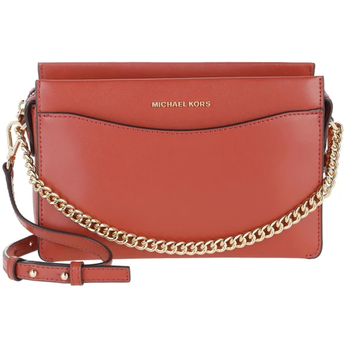 Жіноча сумка через плече Michael Kors Jet Set LG Conv Chain Xbody теракотова (32F9GJ6C3L529)