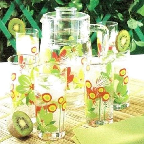 Набор для напитков Luminarc Aime Pop Flowers Green D3184 (7 пр.)