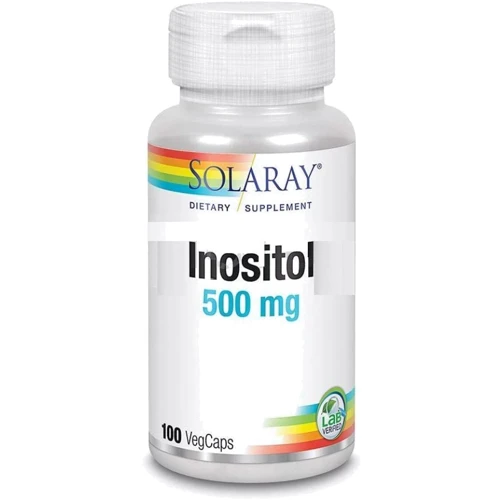 Solaray Inositol, 500 mg, 100 Vegetarian Capsules (SOR-04358) Инозитол