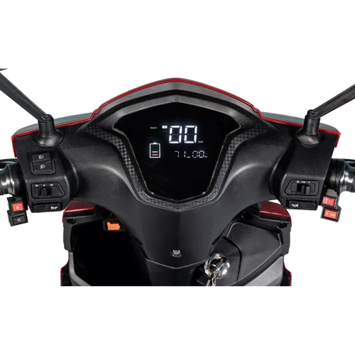 Электроскутер Atlas Spider 1500W Lithium Red: Допустимая нагрузка, кг 200