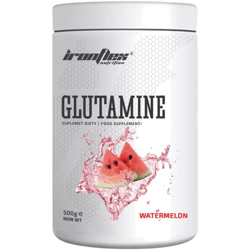 Аминокислота для спорта IronFlex Glutamine 500 g / 100 servings / watermelon