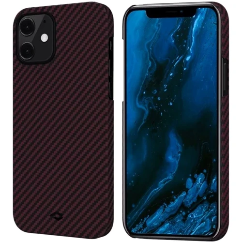 Чехол для iPhone Pitaka MagEZ Case Twill Black/Red (KI1203M) for iPhone 12