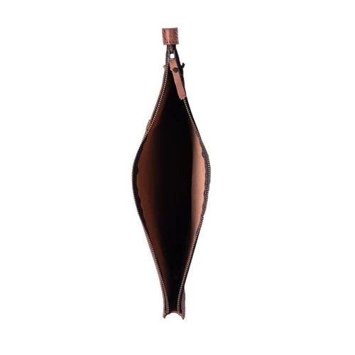 Сумка для ноутбуков INCARNE Handmade New Zipper Cognac for Laptop: Материал кожа