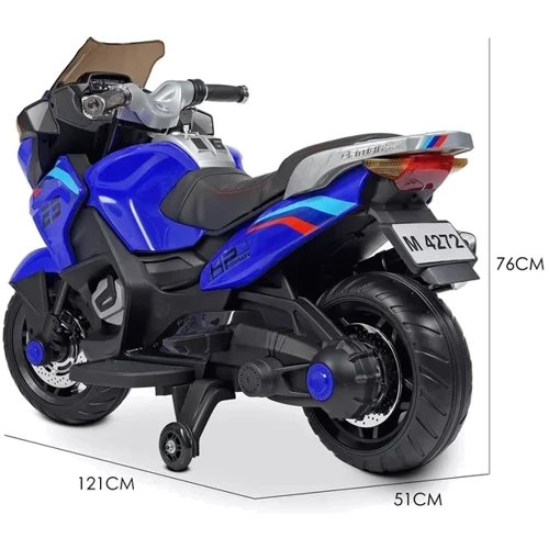 Детский электромотоцикл 2 колесный Bambi Racer BMW синий (M 4272EL-4): Рекомендуемый возраст от 3 лет до 8 лет
