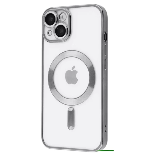 Чехол для iPhone TPU Case Metal Matte Case with Magnetic Ring Silver for iPhone 14
