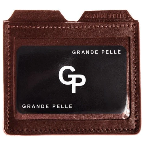 Чоловік Картхолдер Grande Pelle темно-коричневий (307623)