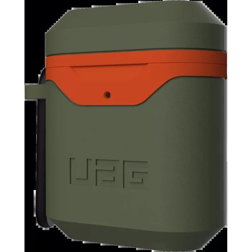 Чехол для наушников Urban Armor Gear UAG Std. Issue Hard 001 (V2) Olive/Orange (10242F117297) for Apple AirPods 1/2: Совместимость AirPods 2 2019