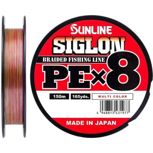 

Шнур Sunline Siglon Pe х8 150м, #0.4/0.108мм, 6lb/2.9кг, разноцветный (1658.09.97)