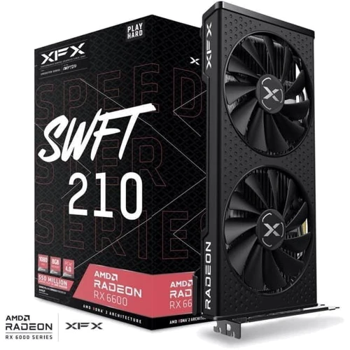 Видеокарта XFX Radeon RX 6600 Speedster SWFT 210 (RX-66XL8LFDQ): Тип памяти GDDR6