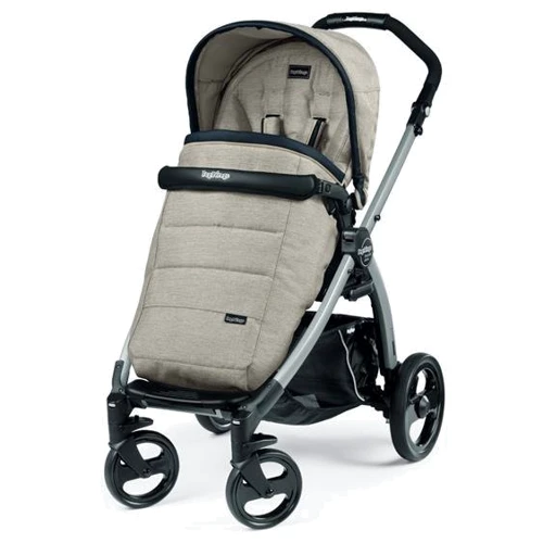 Коляска Peg-Perego прогулочная Book Plus Luxe Beige Бежевый Серое шасси (PACK04-00000000002)