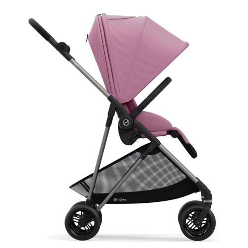 Прогулянкова коляска Cybex Melio Magnolia Pink: Матеріал коліс полиуретан