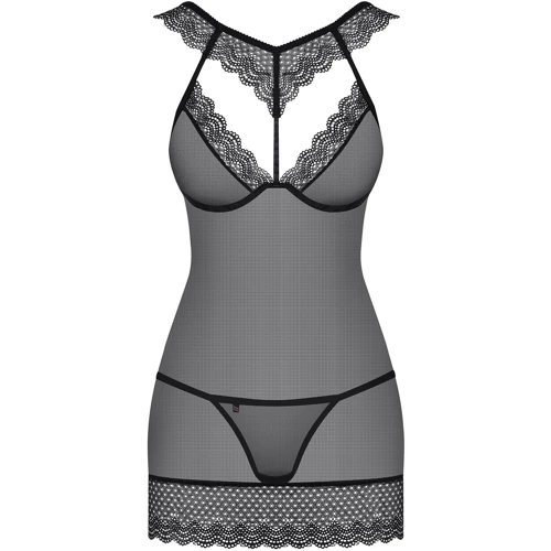 Комплект Obsessive 857-CHE-1 chemise, L/XL