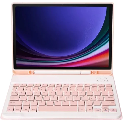 Аксессуар для планшетных ПК BeCover Case Smart Keyboard Pink for Samsung X115 Galaxy Tab A9 (712359): Материал Полиуретан, силикон