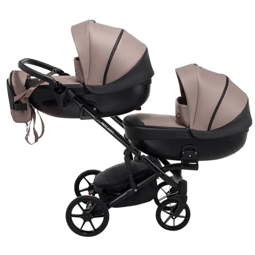 Коляска 2 в 1 для двійні Bair Next DUO Soft 03 темний капучино: Можливість встановлення люльки опция