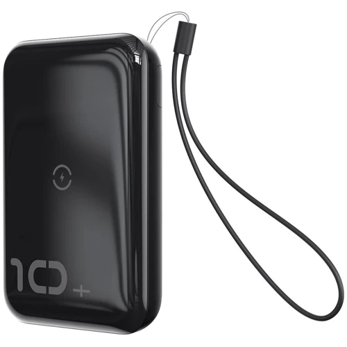 Внешний аккумулятор Baseus Power Bank 10000mAh Wireless Charger Mini S Black (PPXFF10W-01): Количество USB 2