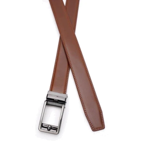 Чоловічий ремінь Borsa Leather коричневий (V1GKX12-brown): Стать Мужской