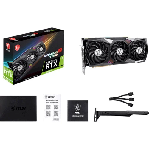 Видеокарта MSI GeForce RTX 3090 Ti GAMING X TRIO 24G: Разрядность шины памяти, бит 384
