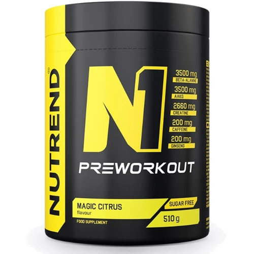 Предтренировочный комплекс Nutrend N1 510 g / 60 servings / magic citrus