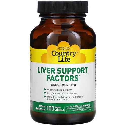 Country Life Liver Support Factors Підтримка печінки 100 капсул