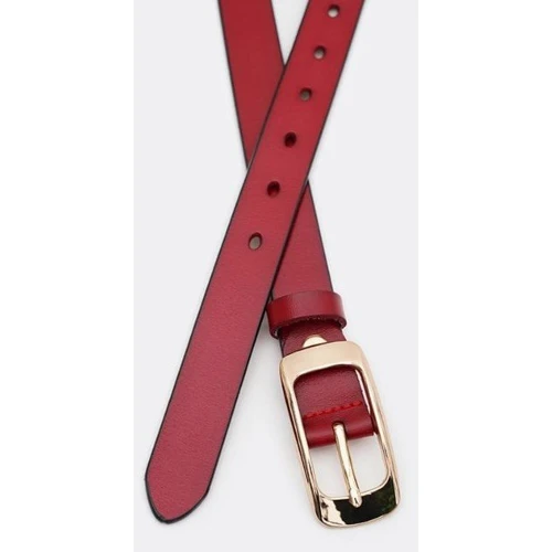 Женский ремень Borsa Leather красный (CV1ZK015-goldred): Пол Женский