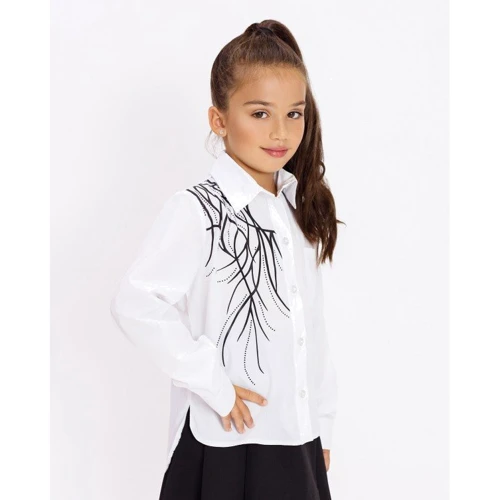 Рубашка ISSA PLUS CD-432 128 белая: Возраст 7 - 10 лет
