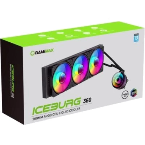Кулер GameMax IceBurg 360 Infinity: Количество вентиляторов, шт 3