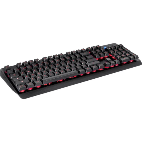 Клавиатура Thermaltake Challenger EDGE Membrane Black (KB-CHE-MBBLRU-01): Интерфейс подключения USB