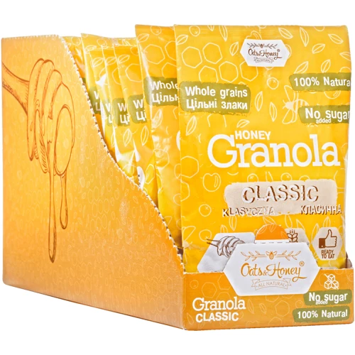 Гранола Oats&Honey Классическая 15 шт х 40 г (4820013331368): Вес нетто 15х40 г