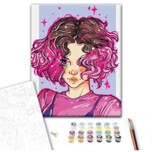Картина за номерами Brushme Яскраві локони @nila_art_art 40х50 см (BS53521): Виробник Brushme