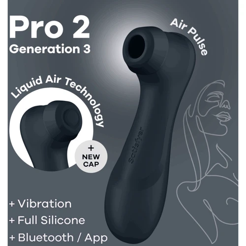 Вакуумный смарт стимулятор Satisfyer Pro 2 Generation 3 dark gray
