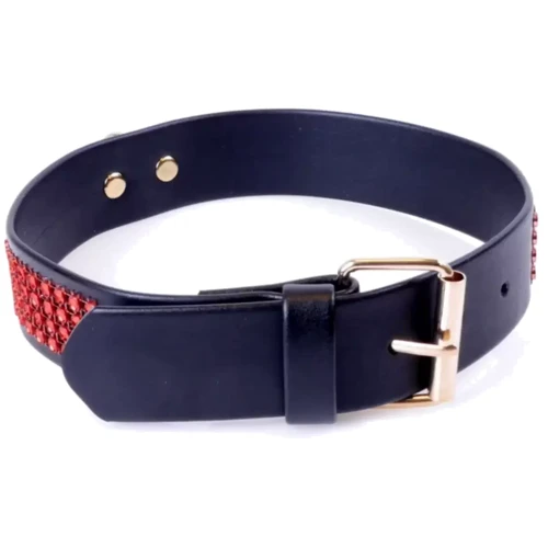 Ошейник с кристаллами Fetish Boss Series - Collar with crystals Red (BS3300110)
