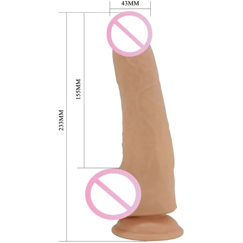 Фалоімітатор з ефектом ковзаючої шкіри LYBAILE Pretty Love DRACO Sliding Skin 9.2" (BW-008116LP)