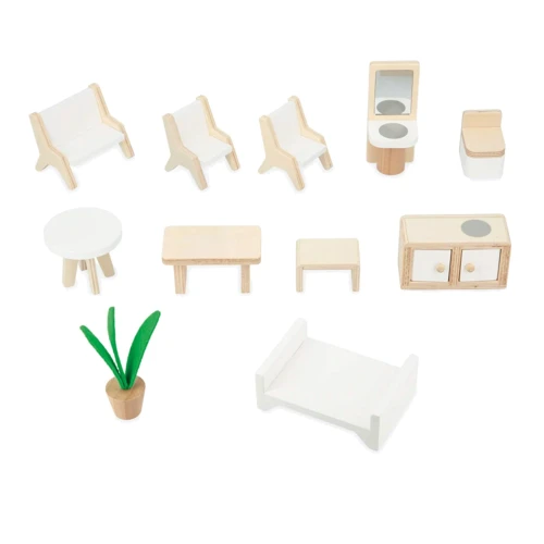 Трехэтажный деревянный кукольный домик Janod (J06617)