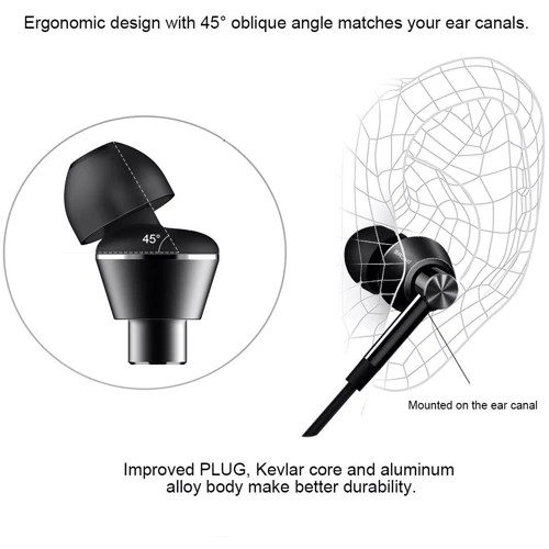 Наушники Xiaomi 1More Dual Driver In-Ear Headphones Black: Тип крепления без креплений