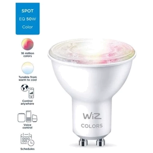 Умная лампочка WiZ GU10 4,7 W 50W 345 Lm 2200-6500K RGB Wi-Fi фото 6