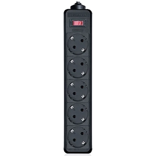 Сетевой фильтр REAL-EL RS-PROTECT 5m, black (EL122300012)