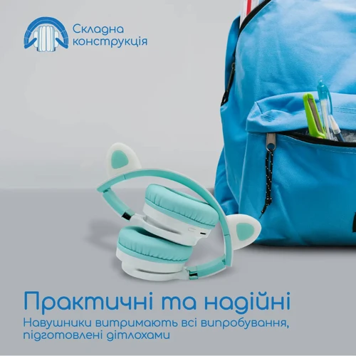 Наушники Promate Panda Aqua (panda.aqua) фото 5