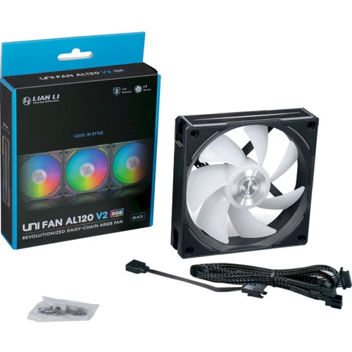 Кулер Lian Li Uni Fan AL 120 V2 Black (G99.12ALV21B.00): Тип підшипника гидродинамический
