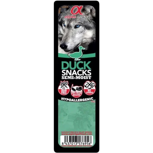 Лакомство для собак Alpha Spirit Snacks Duck с уткой кубики 35 г (as4008335)