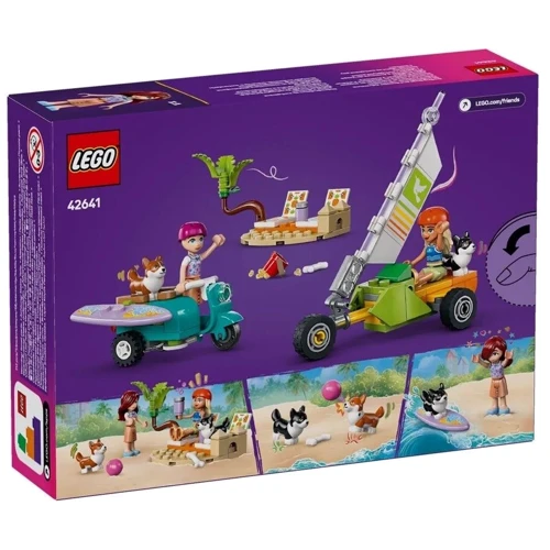 Конструктор LEGO Friends Собачьи приключения на серфе и скутере 113 деталей (42641): Серия Friends