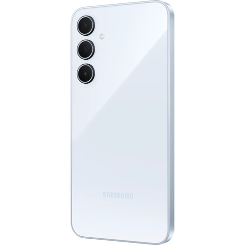Смартфон Samsung Galaxy A35 5G 8/256GB Awesome Iceblue A356 (UA UCRF): Камера Тройная 50 Мп (f/1.8) + 8 Мп (f/2.2) + 5 Мп (f/2.4) / Dual-LED вспышка / HDR / Фронтальная 13 Мп (f/2.2)