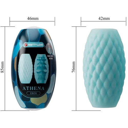 Мастурбатор яйце LYBAILE Pretty Love Athena EROS Blue (BM-00900T99-3)