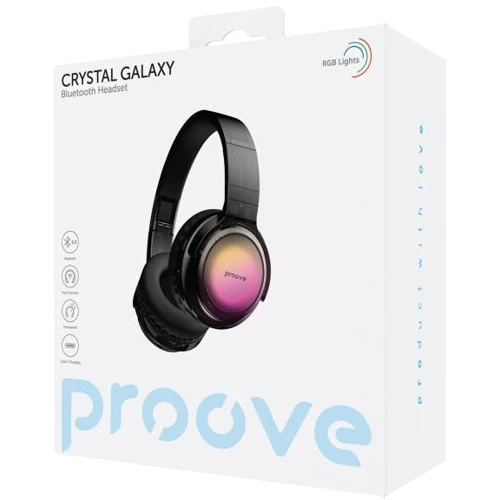 Наушники Proove Crystal Galaxy Transparent Black (HPCG00010001): Дополнительно Подсветка корпуса