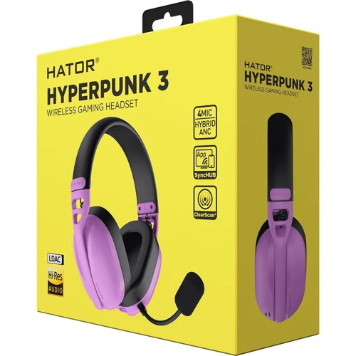 Навушники HATOR Hyperpunk 3 Wireless Cyber Violet (ESH19)