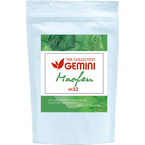 Чай Gemini зелений Tea Collection Maofen листовий 50 г (4820156431062)