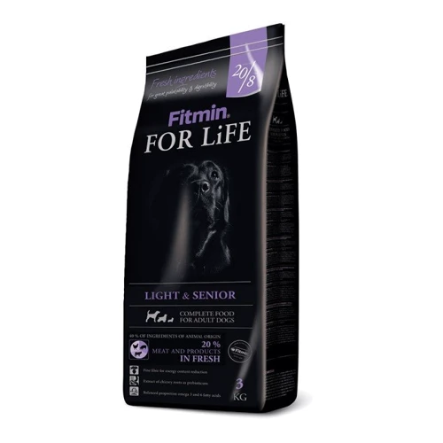 Корм для взрослых собак Fitmin dog For Life Light & Senior с избыточным весом и пожилых собак всех пород 3 кг (ф3531)